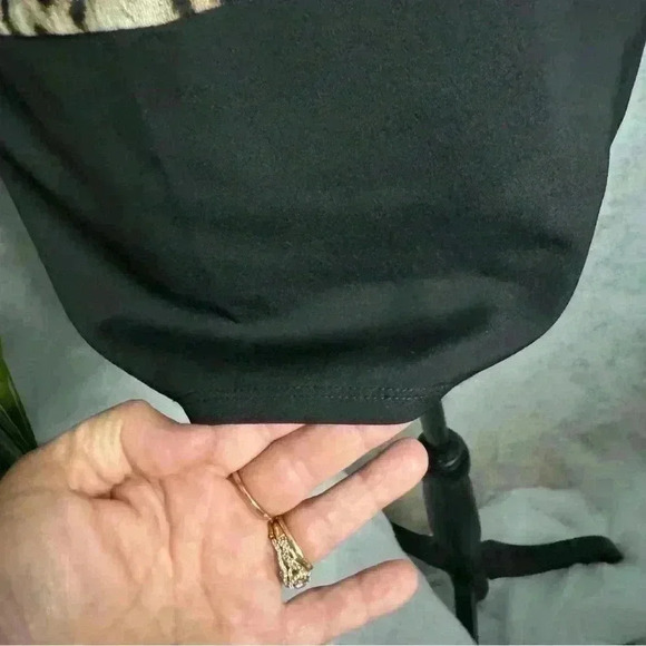 Chico’s Animal Print Long Sleeve Pullover Tunic High Low Hem Size 1 US S/M - Picture 4 of 11